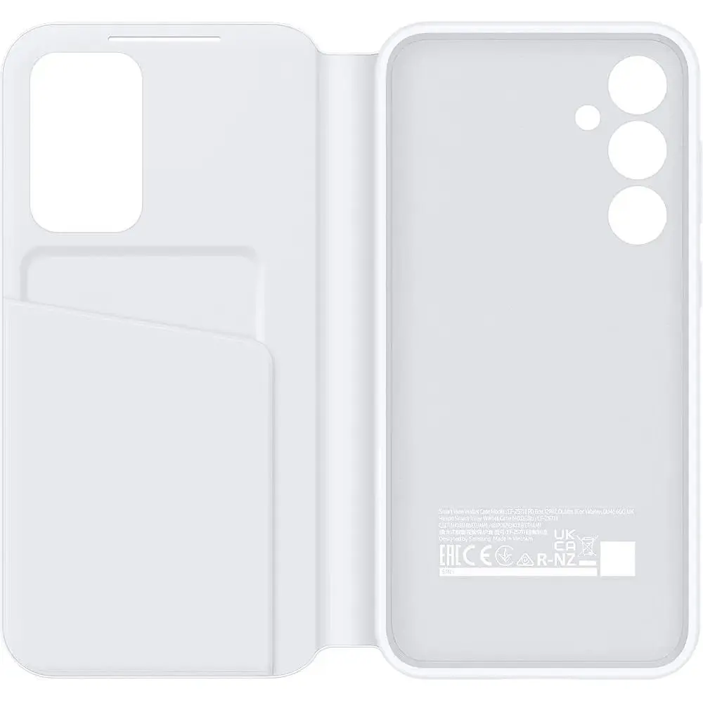 Оригінальний чохол-книжка Samsung для Galaxy S23 FE Clear View Smart Wallet Case EF-ZS711CWEGRU White - фото 4