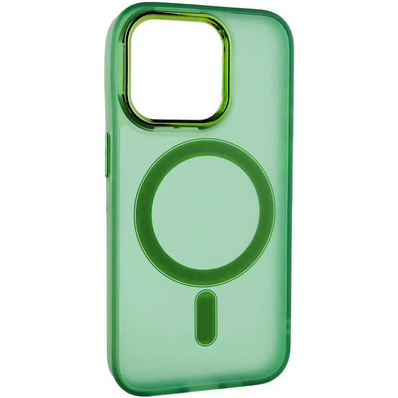 Чохол TPU+PC Lily with MagSafe для Apple iPhone 14 Pro Max (6.7) Army Green - фото 2