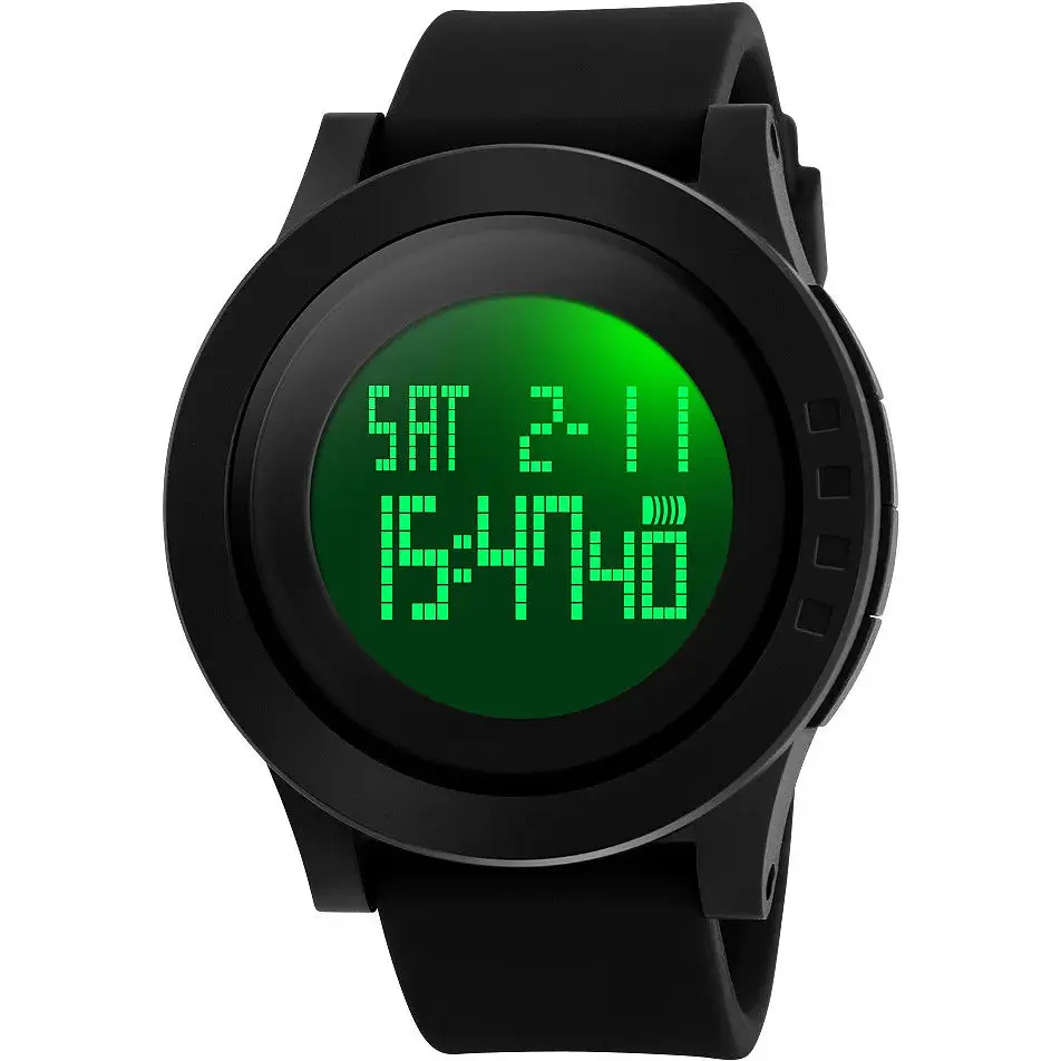 Годинник наручний чоловічий Skmei 1204 Black White, 1204BKWT (15899) - фото 2