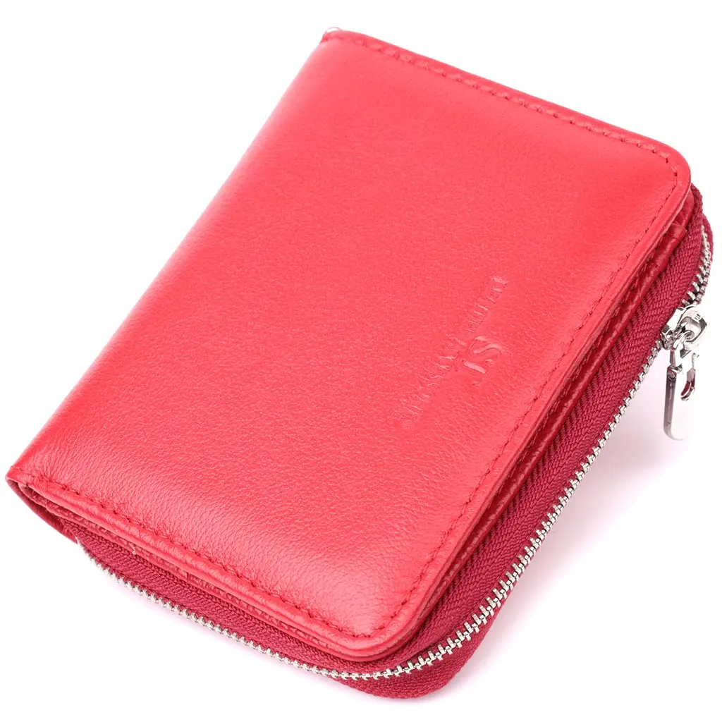 Гаманець для жінок яскравого кольору з натуральної шкіри ST Leather 22552 червоний - фото 11