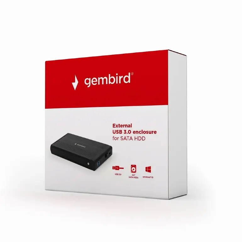 Кишеня для HDD 3.5 Gembird SATA HDD, USB 3.0 - фото 3