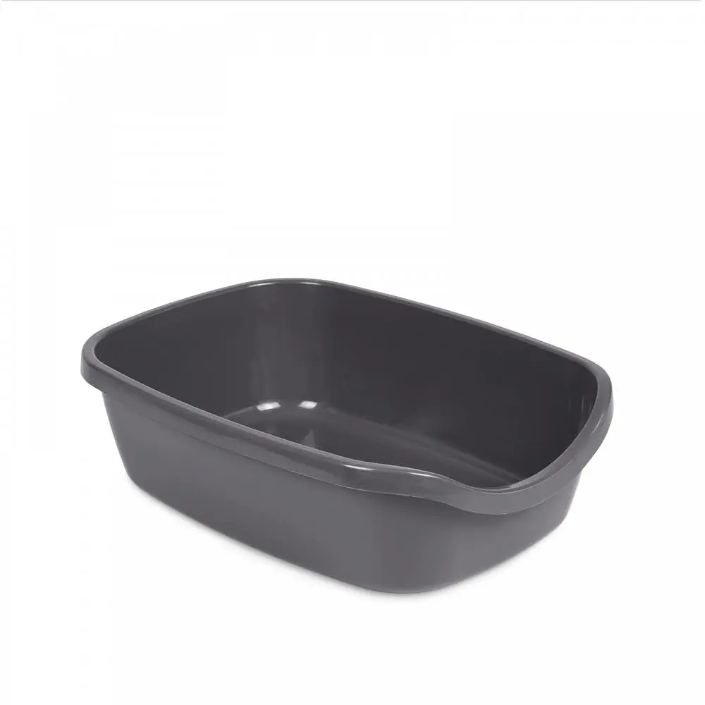 Туалет для котів Природа з бортиком Comfort 30 x 41 x 13.5 см пластик колір сірий - фото 5