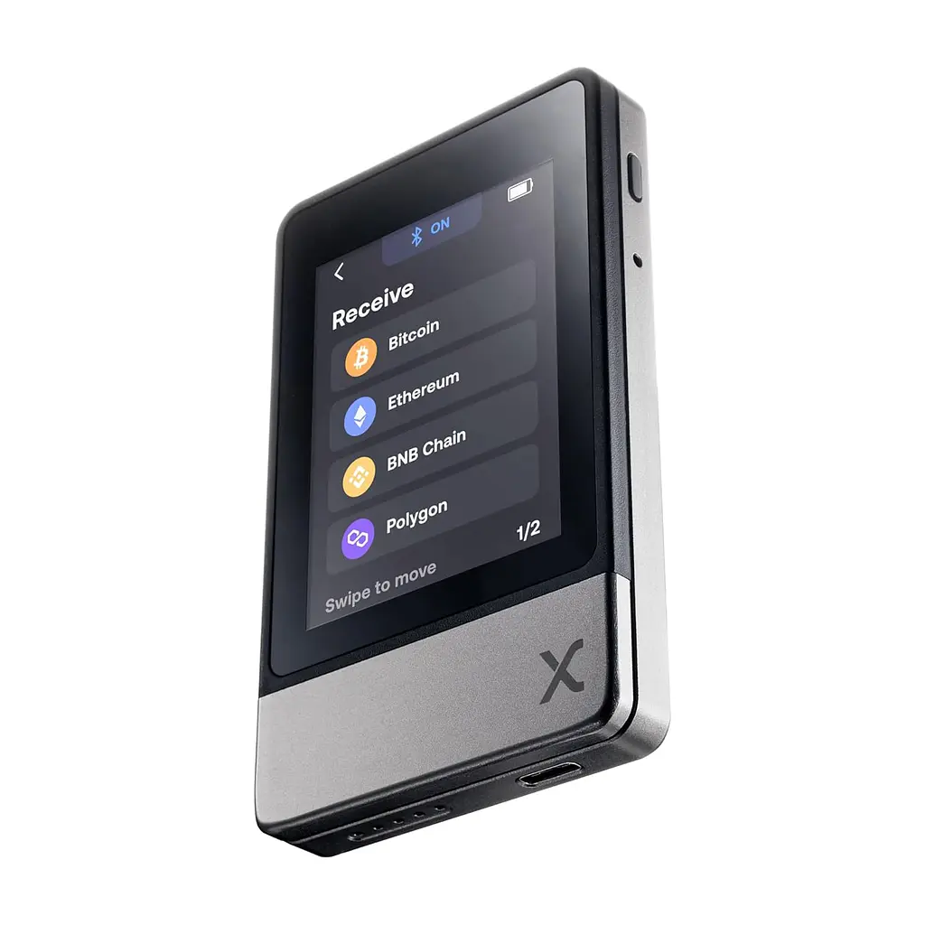 Апаратний гаманець SecuX Neo-X Premium Metallic Edition з двома мнемонічними пластинами, Bluetooth та USB-C Чорний - фото 2
