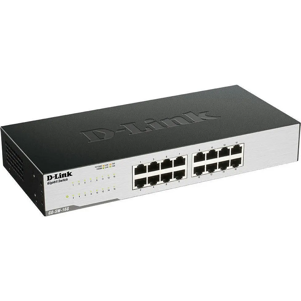 Комутатор GO-SW-16G 16xGE, Desktop, Некерований D-Link teh0018141 - фото 3
