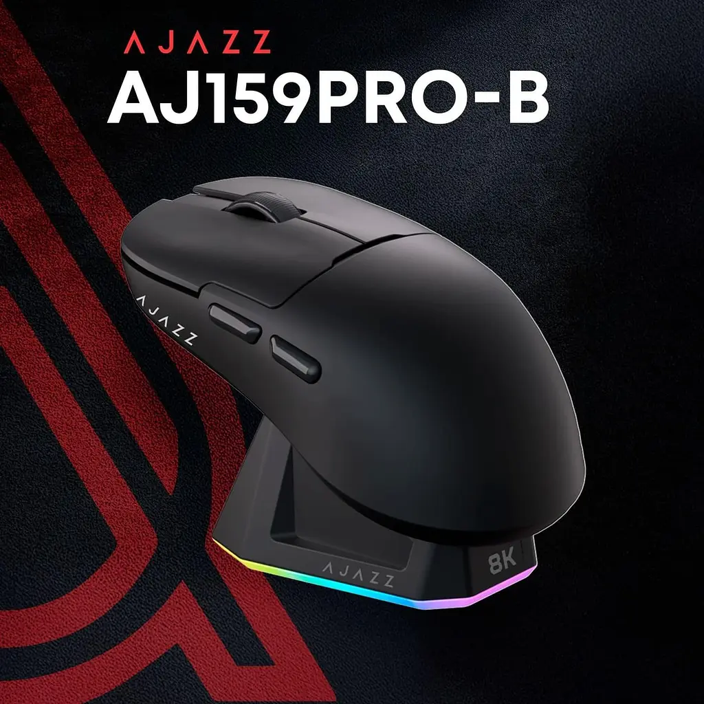 Миша Ajazz AJ159PRO Black 8K Charging Dock (AJ159-PRO-B) - фото 4