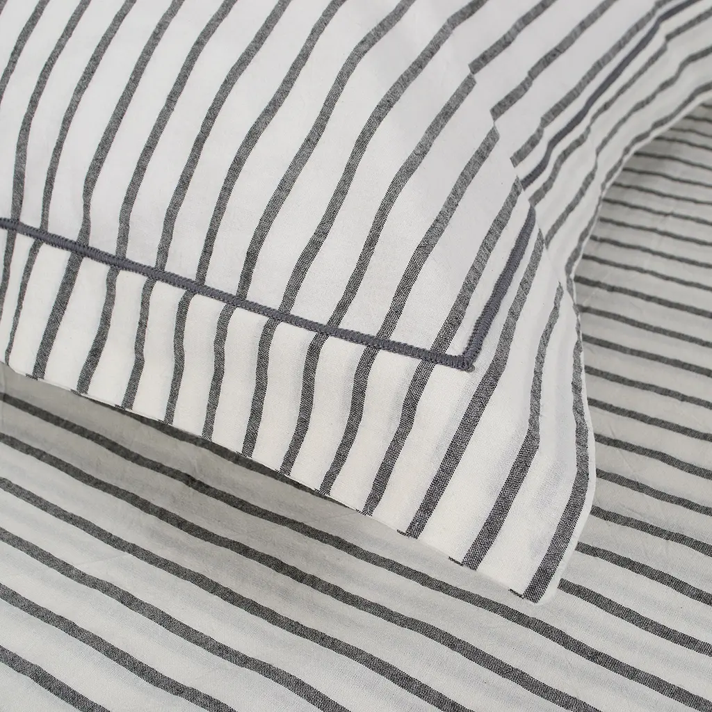 Наволочки Lotus Home - Timeless антрацит 50x70+5 (2 шт) - фото 2