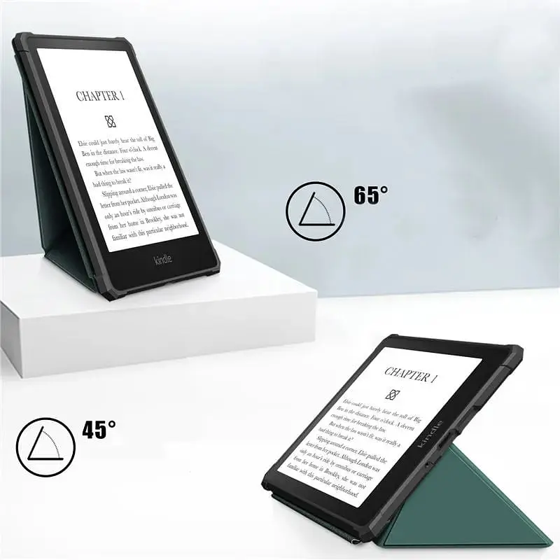 Обложка Ultra Slim Origami BeCover для Amazon Kindle Paperwhite 11th Gen. 2021 Dark Green (707220) - фото 3
