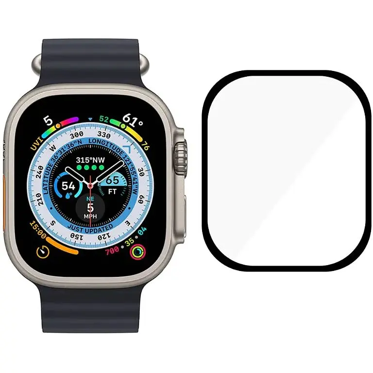 Защитная пленка DK для Apple Watch Ultra 49mm (Series 1 / 2) Composite Film box (014945) (black) - фото 3