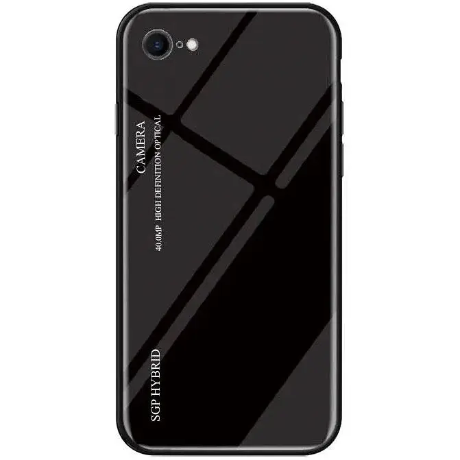 Чохол бампер Primo Gradient Glass для Apple iPhone 6 / 6s Black - фото 2