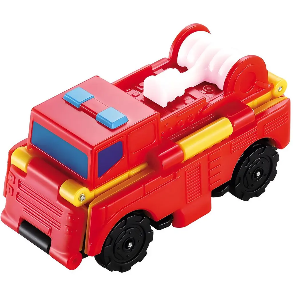 Машинка-трансформер Flip Cars 2 в 1 Самоскид і Пожежний автомобіль 8 см (EU463875-07) - фото 2