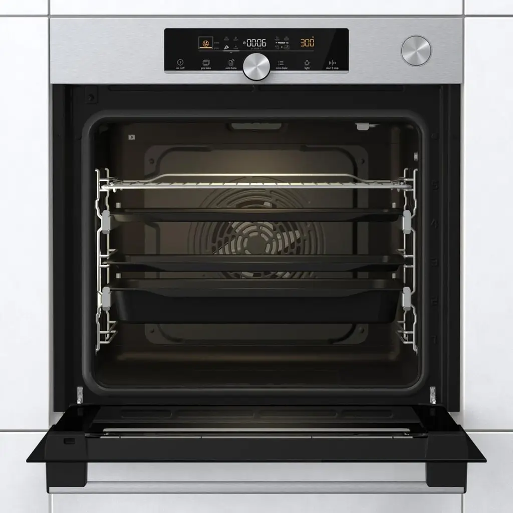 Духовой шкаф электрический Gorenje 77 л A+ пара приготовление на нескольких уровнях дисплей нержавеющая сталь - фото 6