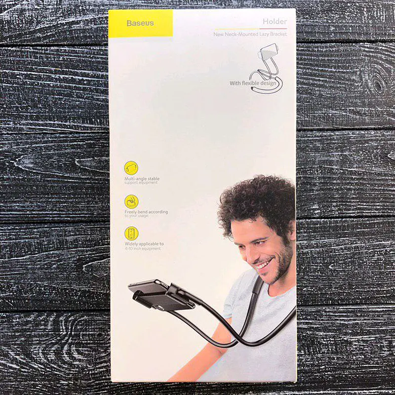 Держатель телефона на шею Baseus Neck-Mounted Lazy Bracket SUJG-ALR01 - фото 4