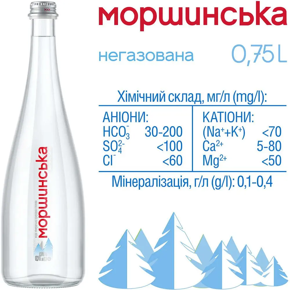 Мінеральна вода Моршинська негазована 0.75 л - фото 3