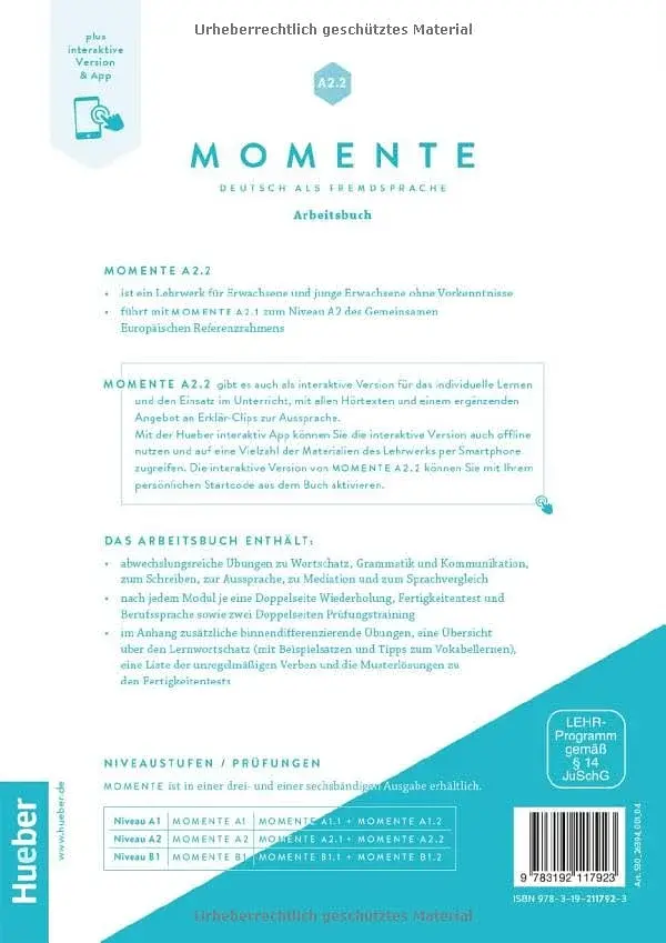 Momente A2.2 Arbeitsbuch plus interaktive Version - фото 2