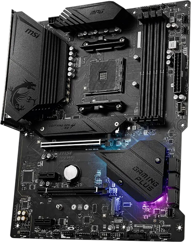 Материнська плата MSI B550 MPG Gaming Plus Socket AM4 (MPG B550 GAMING PLUS) Б/В - фото 2