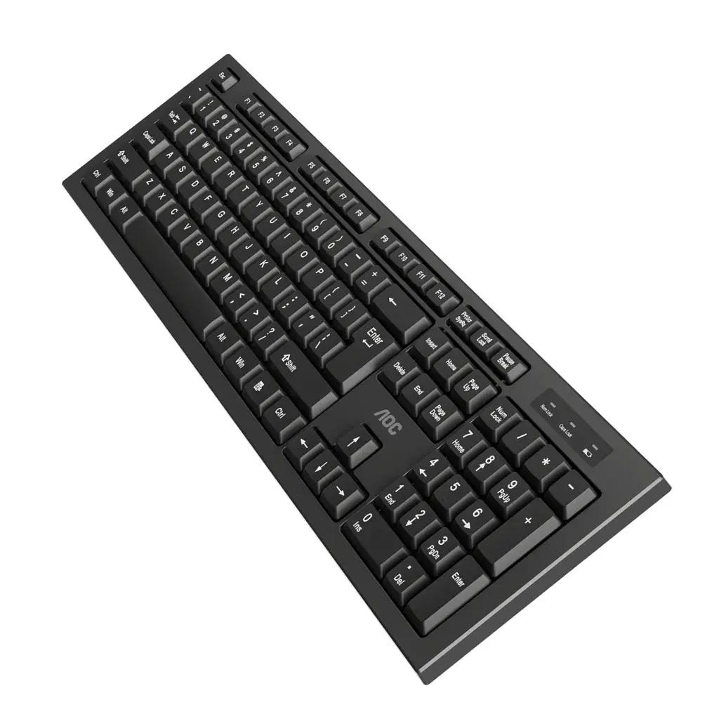 Комплект AOC KM210B Wireless UA Black (KM210B/97) - фото 9
