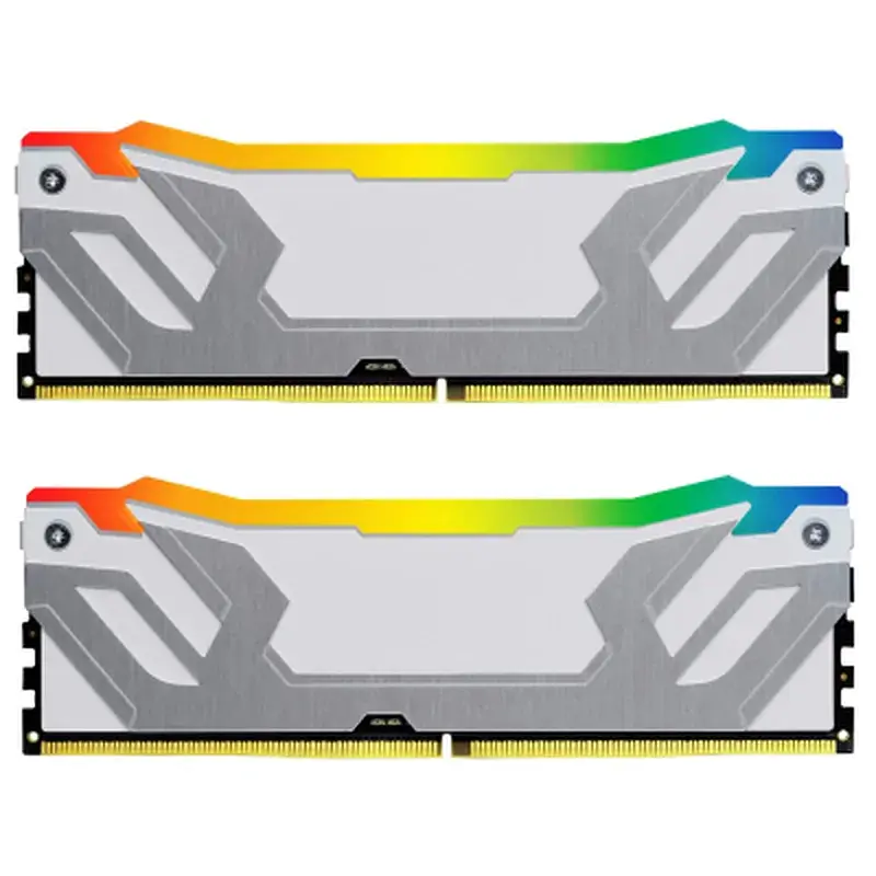 Модуль пам'яті для комп'ютера DDR5 48GB (2x24GB) 8400 MHz Renegade RGB White/Silver Kingston Fury (ex.HyperX) (KF584CU40RWAK2-48) - фото 2