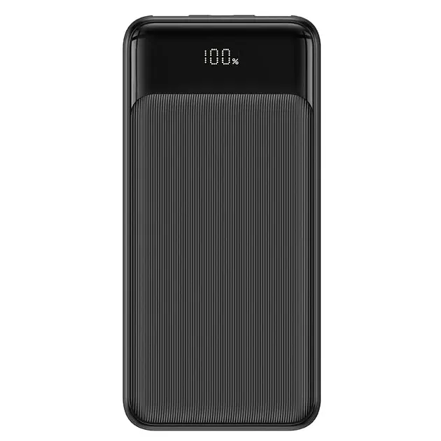 Power Bank Usams US-CD202 30000mAh 3 Ports Display black зовнішній акумулятор (6958444905617) - фото 2