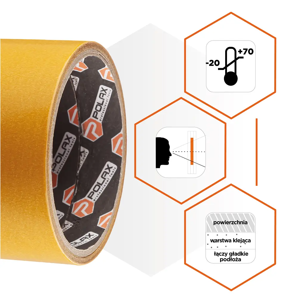 Скотч двосторонній Polax клейка стрічка на поліпропіленовій основі 50 мм х 5 м (101-001) - фото 7