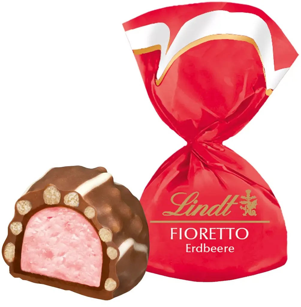 Шоколадні цукерки Lindt Chocolate Fioretto Minis Strawberry 115г - фото 3