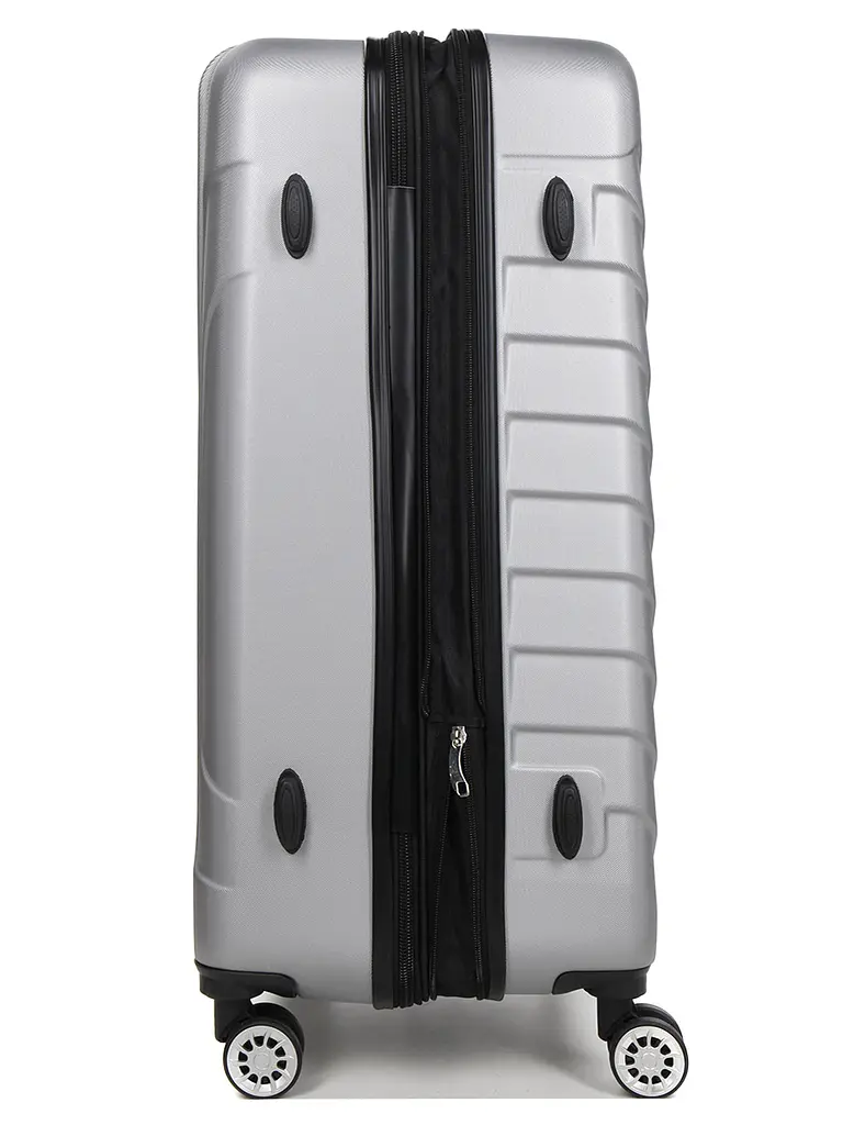 Валіза велика L ABS-пластик Madisson Snowball 03403 78х52х32см 103+17л Срібна - фото 7