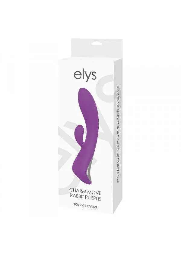 Вибратор-кролик Elys Charm Move Rabbit 22 см (фиолетовый) - фото 5
