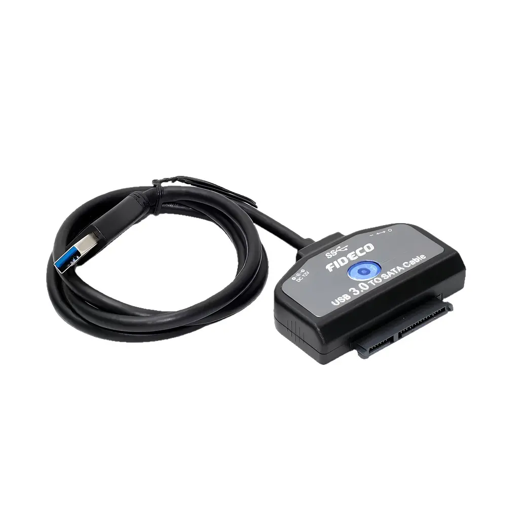 Адаптер Fideco з живленням для SATA HDD/SSD USB 3.0 Чорний (FMC2PA0SA1PB 2681) - фото 4