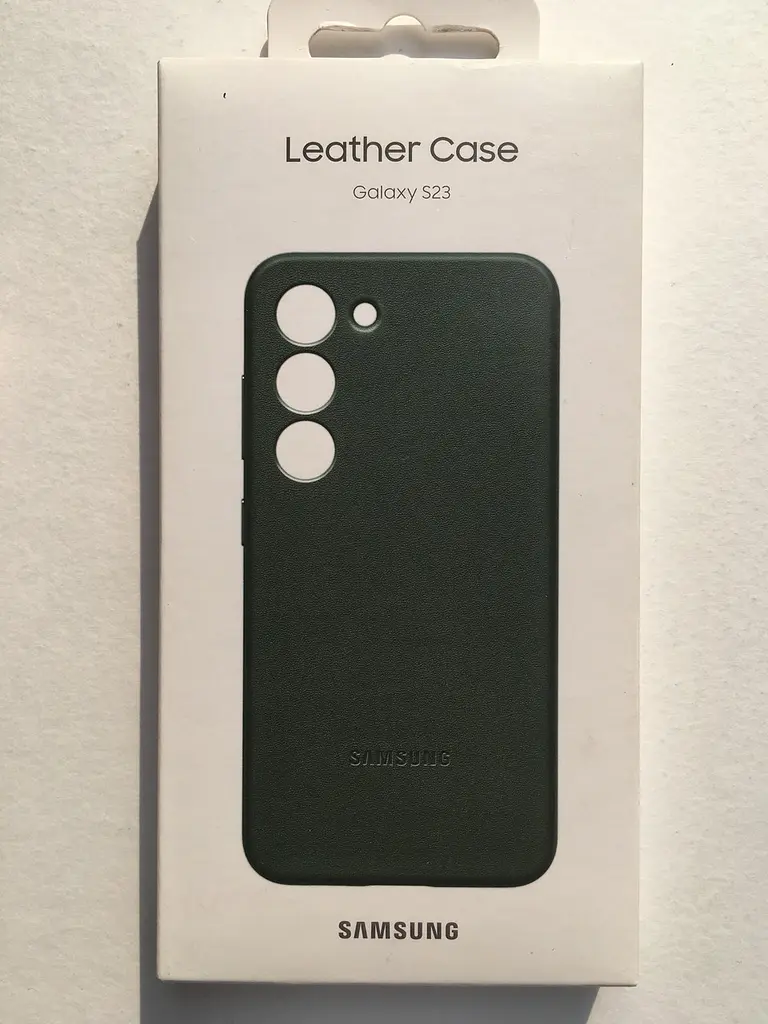Оригінальний шкіряний чохол для Samsung Galaxy S23 (6.1") Leather Cover Case EF-VS911LGEGRU Green - фото 4