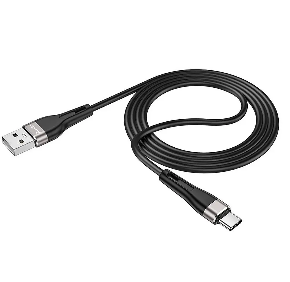 Кабель Avantis AC-81t Silicone USB – Type-C- чорний - фото 4