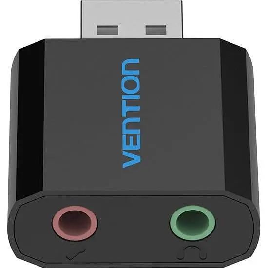 Звукова карта Vention USB Audio USB - 2х3,5 мм jack Metal (VAB-S17-B) - фото 2