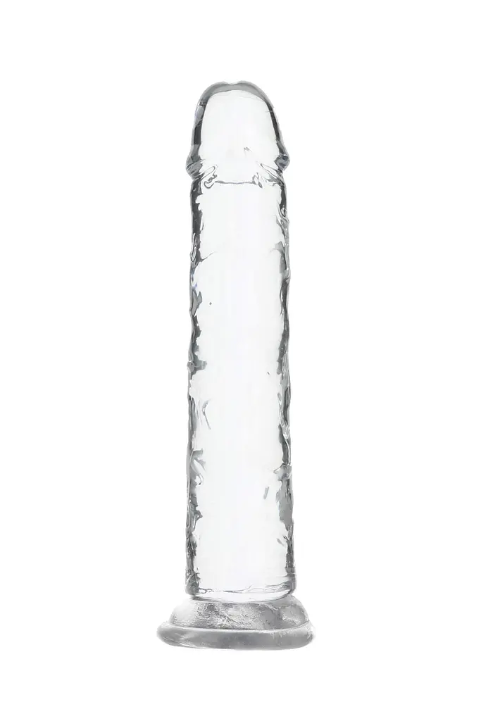 Прозорий фалоімітатор на присосці Addiction Crystal Vertical Dong 7”, 17.78х3.1 см