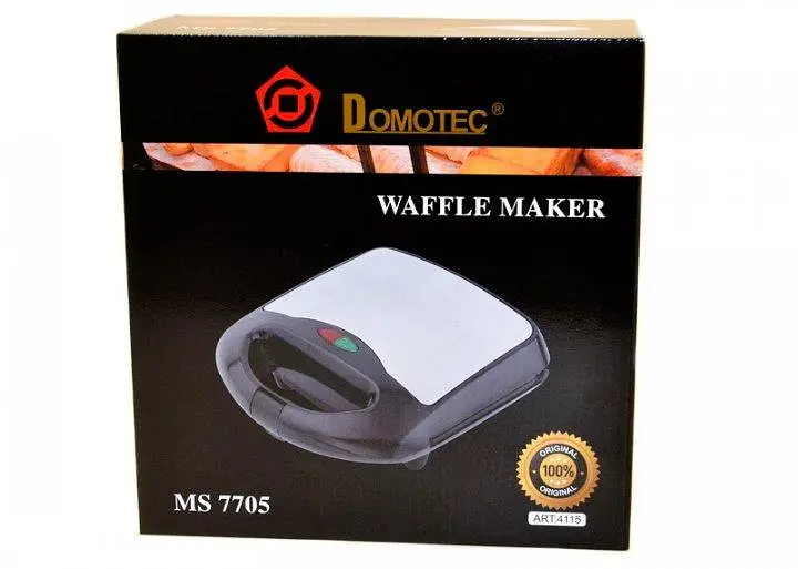 Вафельниця електрична Domotec MS-7705 для бельгійських вафель з антипригарним покриттям 1000Вт - фото 5