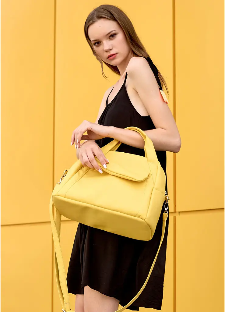 Спортивна сумка Sambag Vogue BKS жовта 37 x 25 x 16 см (90153028) - фото 9