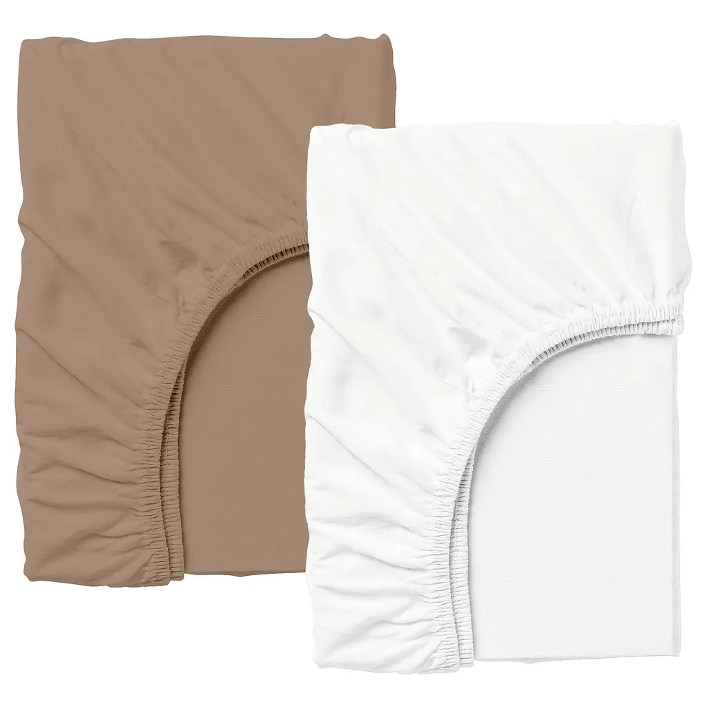 Набір простирадло на резинці 140х200 WHITE / BROWN COSAS (4822052062050)