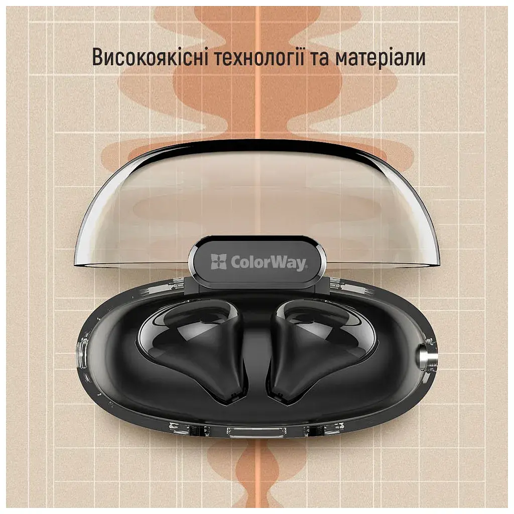 Навушники ColorWay Slim TWS-2 Earbuds Black (CW-TWS2BK) - фото 12