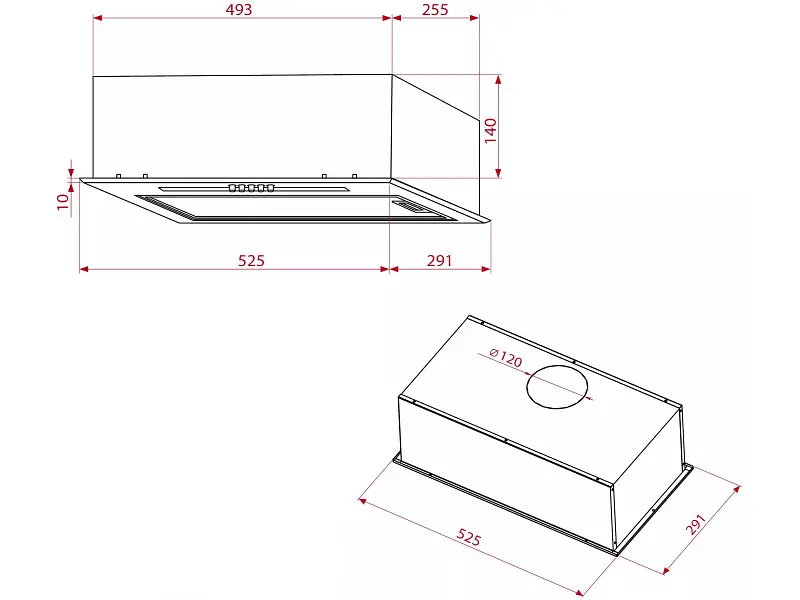 Витяжка Perfelli BI 5212 FBL LED - фото 6