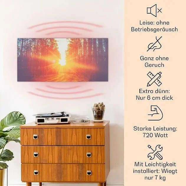 Инфракрасный обогреватель Klarstein Wonderwall Air Art Infinite (10035173) - фото 3