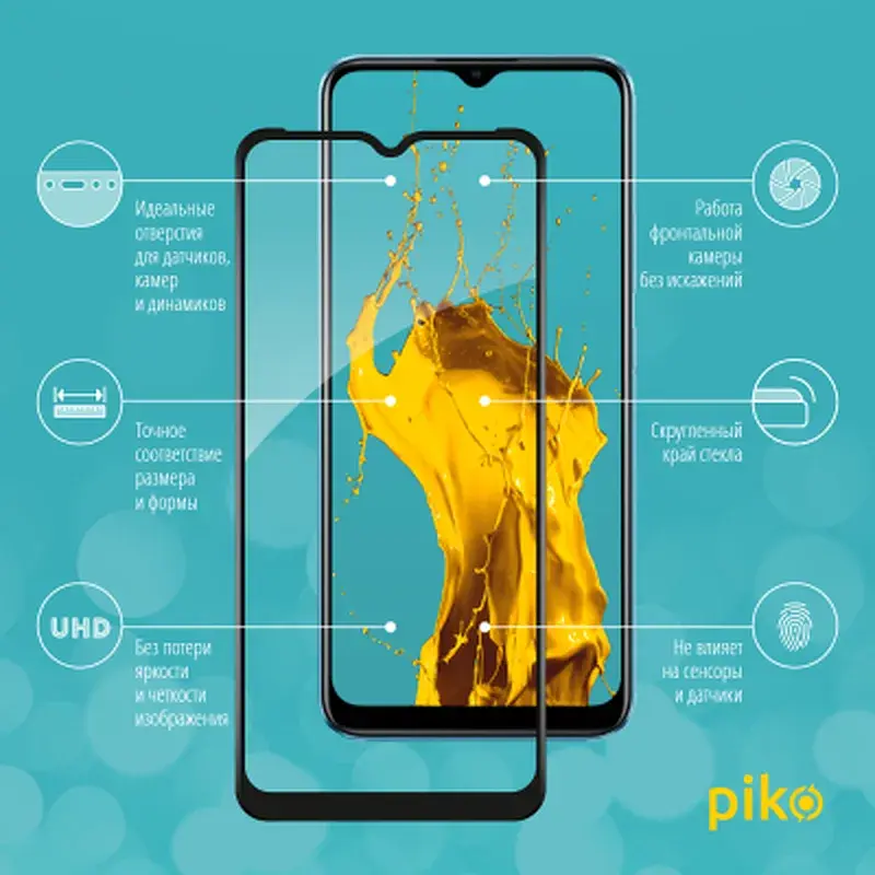 Скло захисне Piko Full Glue RealMe C21 (1283126518539) - фото 3