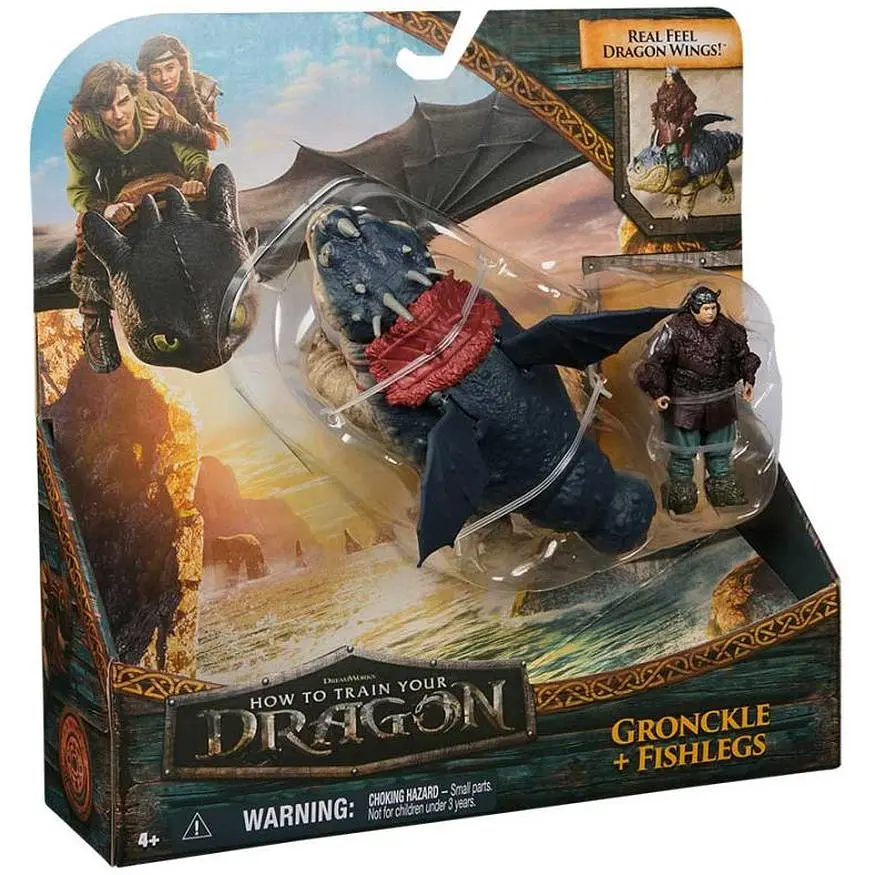 Набір Dragons Як приборкати дракона Гронкл Сарделька 18 см та вершник Рибоніг 7.5 см (SM66663/6074006) - фото 8
