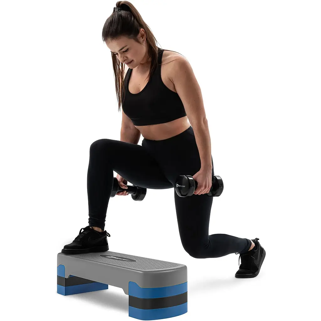 Степ платформа Hop-Sport HS-PP020AS сіро-синя - фото 4