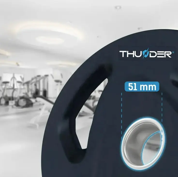 Диск олімпійський THUNDER 15 кг (OLYMPIC-PLATE-15KG) - фото 2