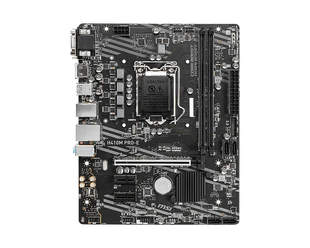 Материнська плата MSI H410M Pro-E LGA 1200 (H410M PRO-E) Б/В - фото 4