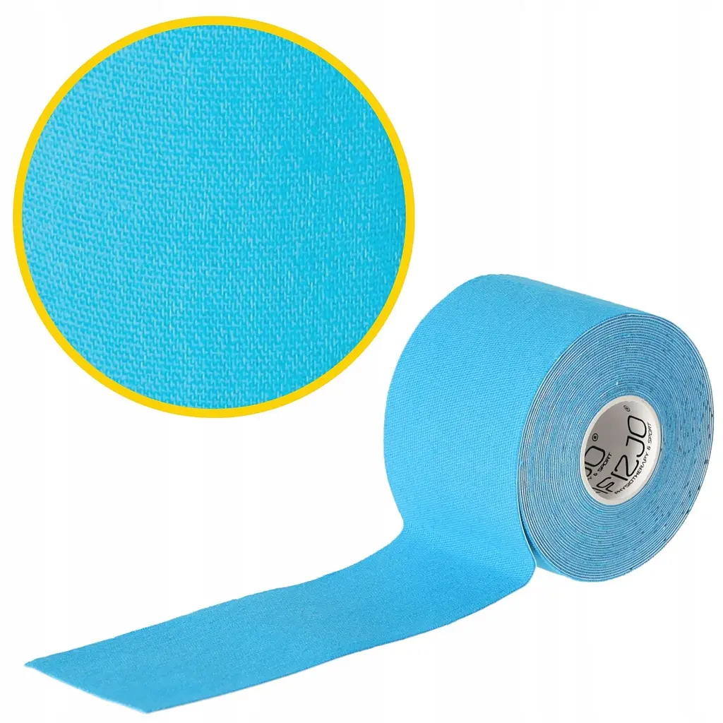 Стрічка кінезіологічна (кінезіо тейп) 4FIZJO 5 см x 5 м 4FJ0538 Sky Blue (P-5907739315991) - фото 4
