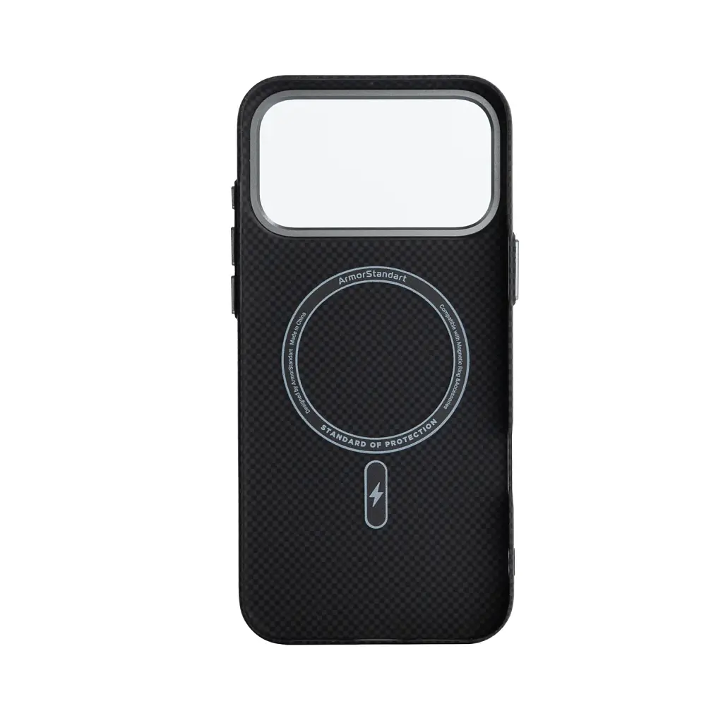Чохол ArmorStandart LikeCarbon2 MagCase для Apple iPhone 18 Pro Max / 17 Pro Max Kevlar Black - фото 2