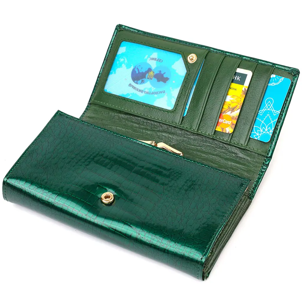 Жіноча шкіряна візитниця ST Leather 17х9х3 см acs0025870 - фото 3