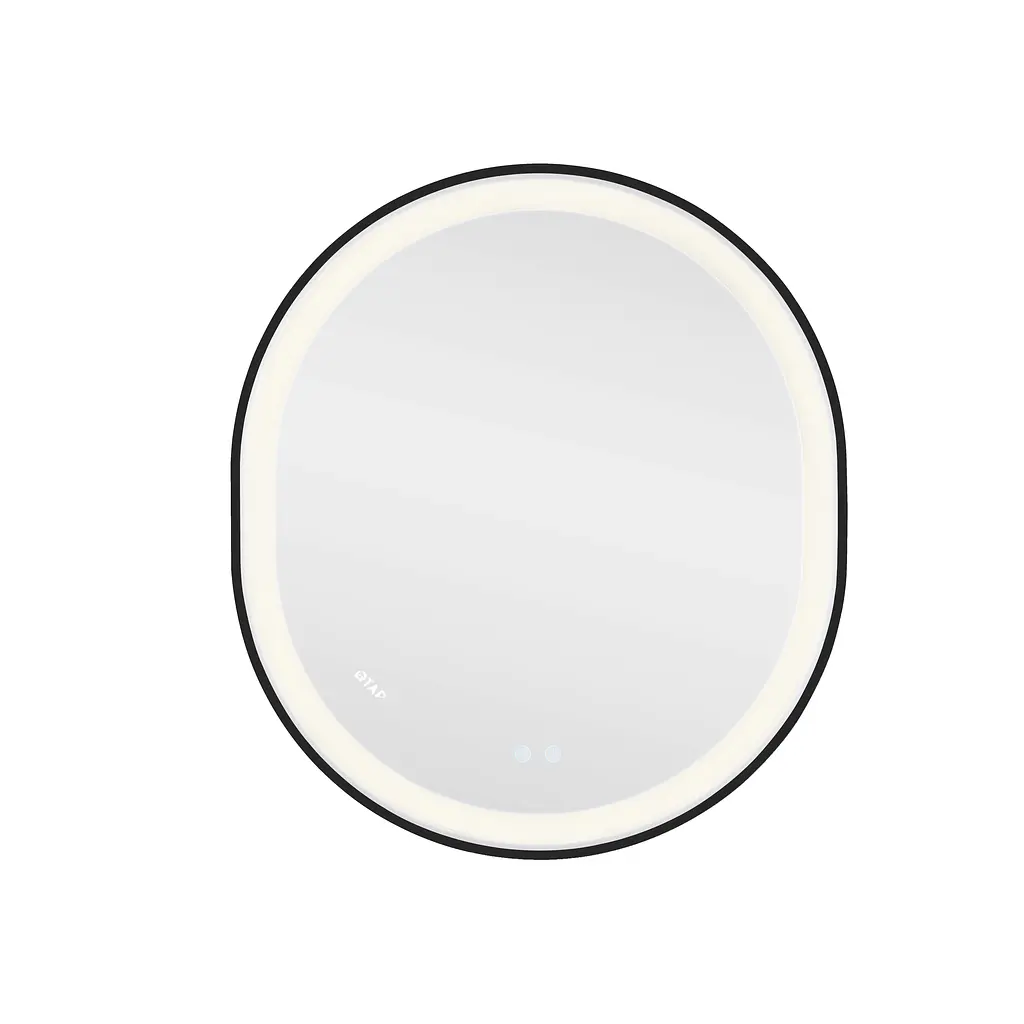 Дзеркало Qtap Gemini 800x700 з LED-підсвічуванням Touch, з антизапотіванням, з димером температури кольору (3000-6500K) Reverse QT2578R8072B - фото 5