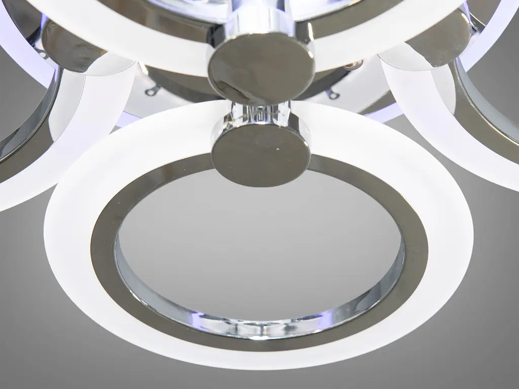 Стельовий світильник LED Diasha A8022/4HR, 60W, 3200K-6500K, хром, акрил, сучасний стиль - фото 5
