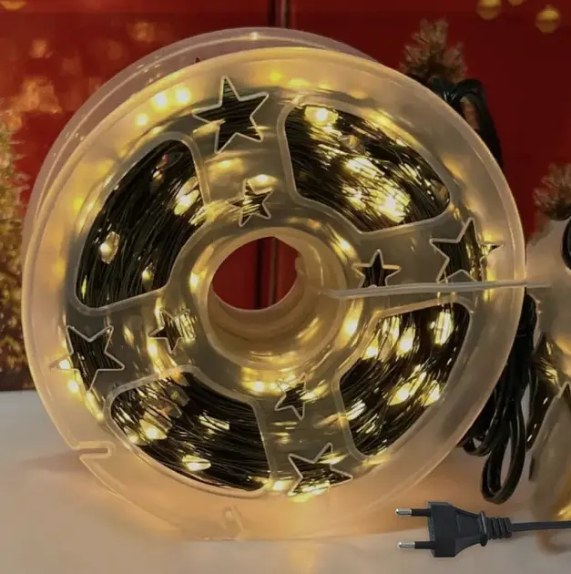 Гірлянда Роса нитка 500 LED, довжина 50 м з пультом, зелений, теплий XPRO (47724-717_377) - фото 9