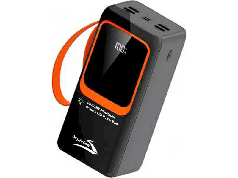 Зовнішній акумулятор (Power Bank) Aspiring Light 40 40000mAh Black (PPLH.L04) - фото 2