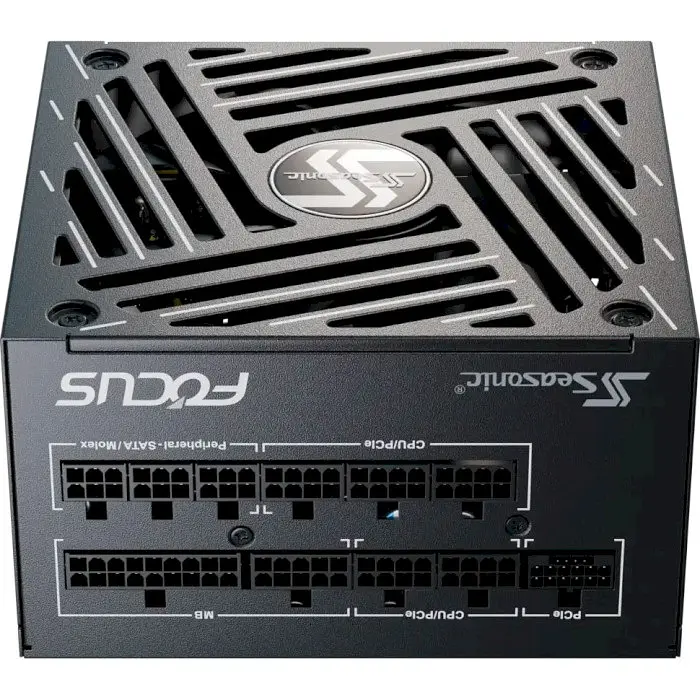 Блок живлення Seasonic 1000 Вт Focus GX ATX 3.1, Black, модульний, 80+ Gold, Active PFC, 13.5 см FDB, 3xMolex / 8xSATA / 2xSATA 3.3V / 1x16-pin / 3x6+2-pin / 2x4+4-pin / 20+4-pin, захист OPP/OVP/UVP/OCP/OTP/SCP (FOCUS-GX-1000-ATX31) - фото 2